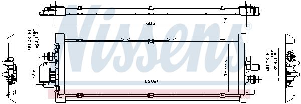 Nissens 606906 Радіатор охолодження двигуна