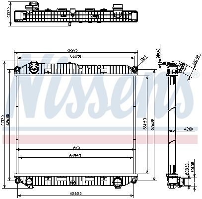 Nissens 607022 Радіатор, система охолодження двигуна