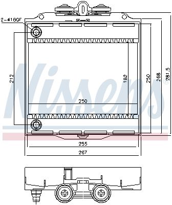 Nissens 60873 Радіатор, система охолодження двигуна