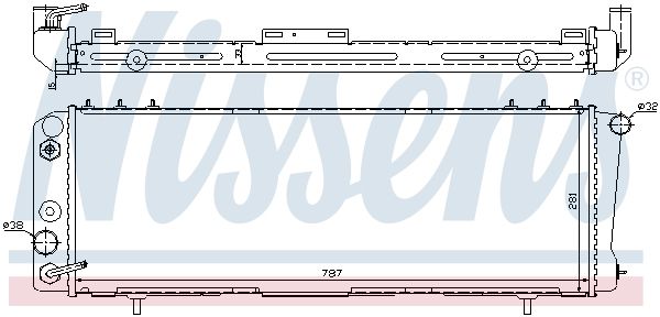 Nissens 60986 Радіатор, система охолодження двигуна