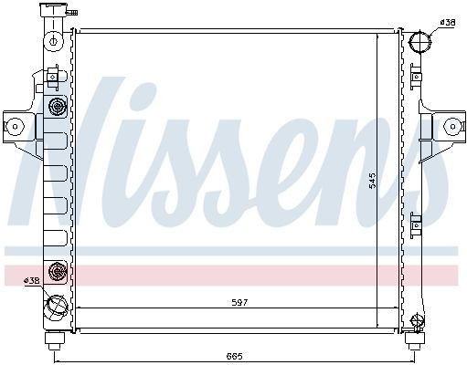 Nissens 61009 Радіатор, система охолодження двигуна
