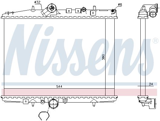 Nissens 61294A Радіатор, система охолодження двигуна