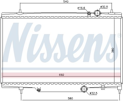 Nissens 61297 Радіатор охолодження двигуна