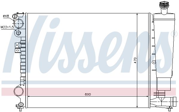 Nissens 61396 Радіатор, система охолодження двигуна