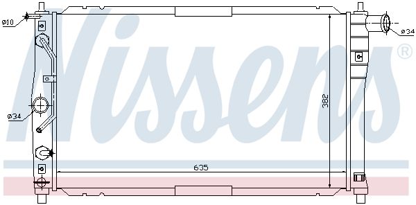 Nissens 616551 Радіатор, система охолодження двигуна