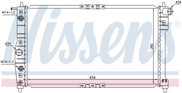 Nissens 616671 Радіатор охолодження двигуна