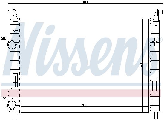 Nissens 61683 Радіатор охолодження двигуна