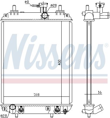 Nissens 617548 Радіатор охолодження двигуна