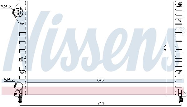 Nissens 61766 Радіатор, система охолодження двигуна