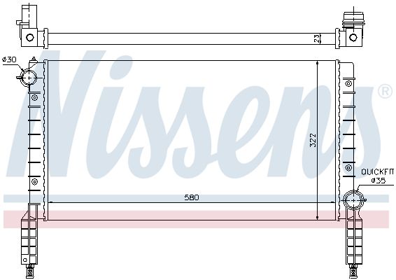 Nissens 61769 Радіатор охолодження двигуна
