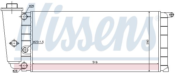 Nissens 61837 Радіатор, система охолодження двигуна