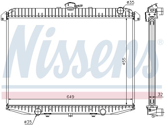 Nissens 62069A Радіатор, система охолодження двигуна