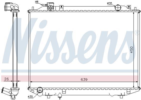 Nissens 62246A Радіатор охолодження двигуна
