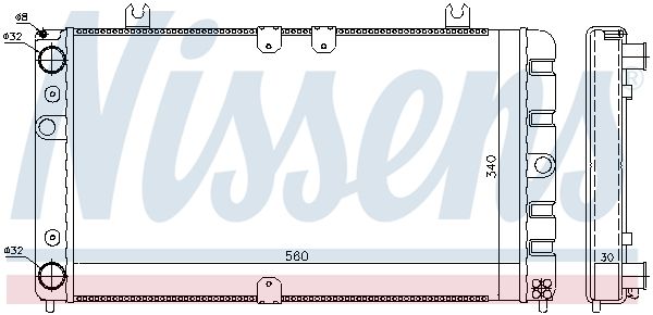 Nissens 623554 Радіатор охолодження двигуна
