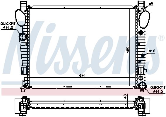 Nissens 62547A Радіатор охолодження двигуна First Fit
