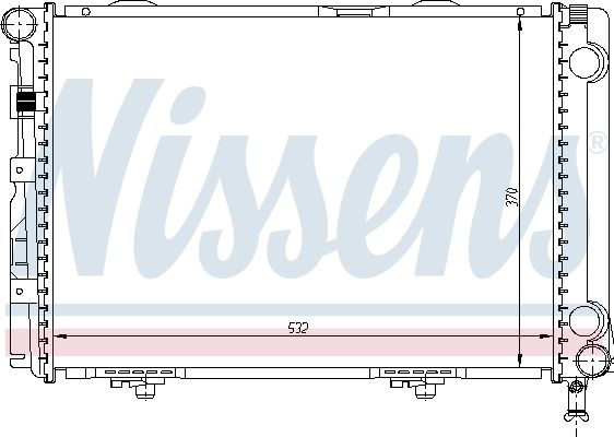 Nissens 62549A Радіатор охолодження двигуна