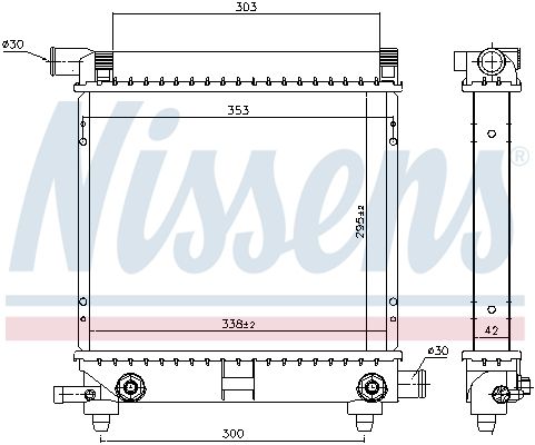 Nissens 62550 Радіатор охолодження двигуна
