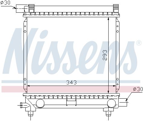 Nissens 62551 Радіатор охолодження двигуна