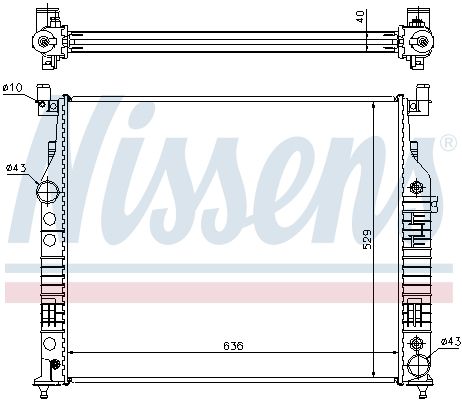 Nissens 62577A Радіатор, система охолодження двигуна