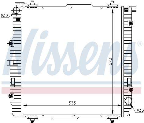 Nissens 62599A Радіатор охолодження двигуна First Fit