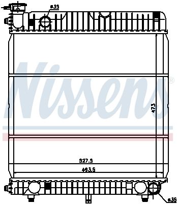 Nissens 62635 Радіатор, система охолодження двигуна
