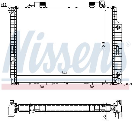 Nissens 62665A Радіатор, система охолодження двигуна