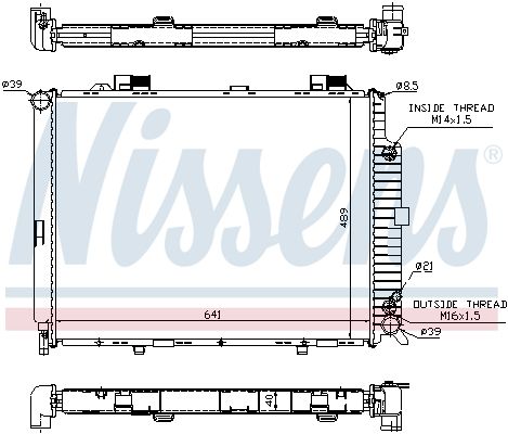 Nissens 62689A Радіатор охолодження двигуна