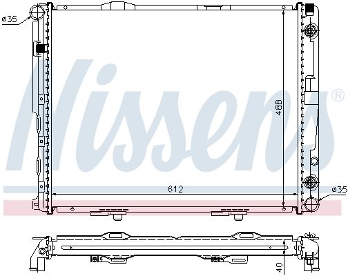 Nissens 62695A Радіатор охолодження двигуна