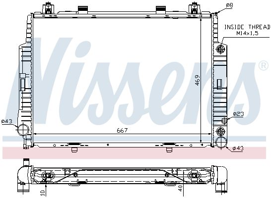 Nissens 62716A Радіатор охолодження двигуна