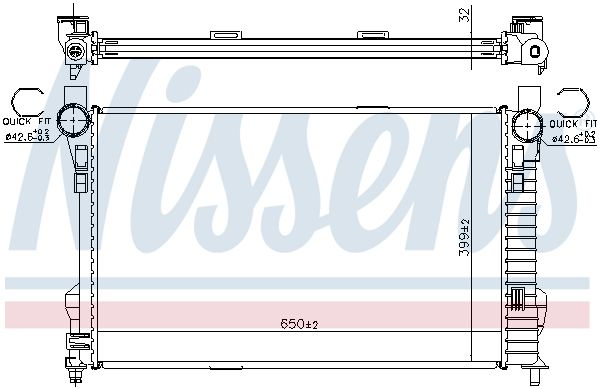 Nissens 62784A Радіатор охолодження двигуна