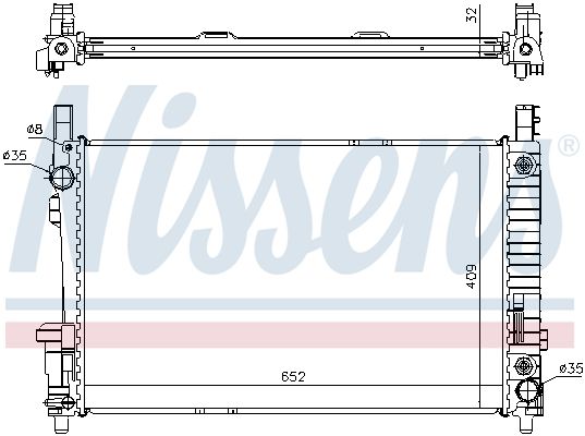 Nissens 62799A Радіатор охолодження двигуна First Fit