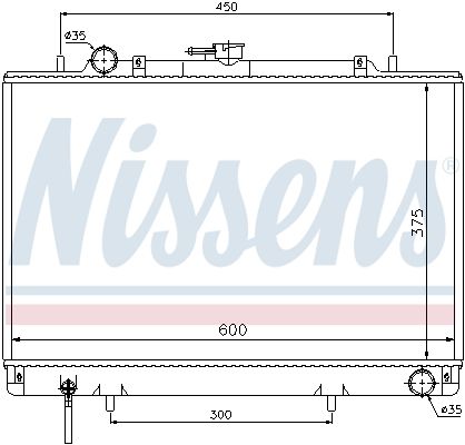 Nissens 62809 Радіатор, система охолодження двигуна