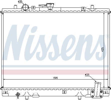 Nissens 62892 Радіатор охолодження двигуна