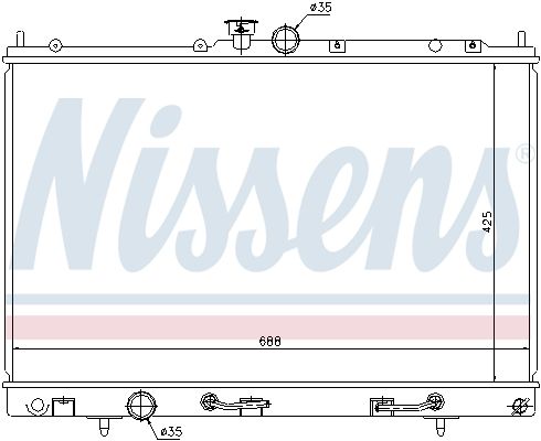 Nissens 62893 Радіатор, система охолодження двигуна
