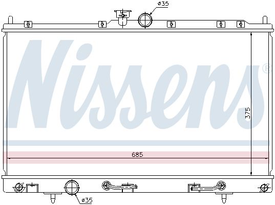 Nissens 62894 Радіатор, система охолодження двигуна
