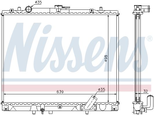 Nissens 62895A Радіатор охолодження двигуна First Fit