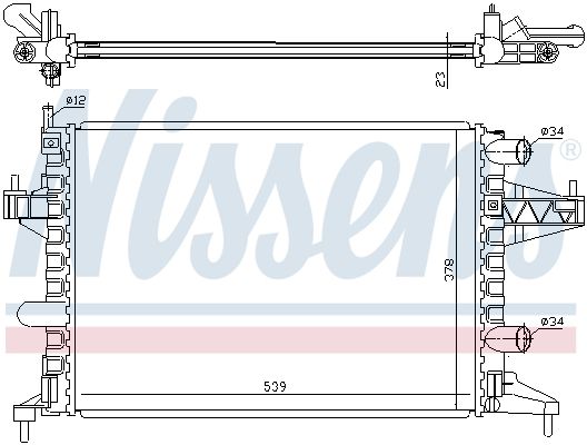 Nissens 63007 Радіатор, система охолодження двигуна