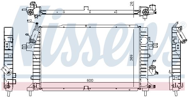 Nissens 63029A Радіатор, система охолодження двигуна