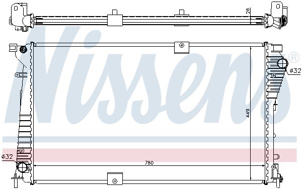 Nissens 630709 Радіатор охолодження двигуна