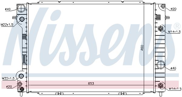 Nissens 63075 Радіатор, система охолодження двигуна