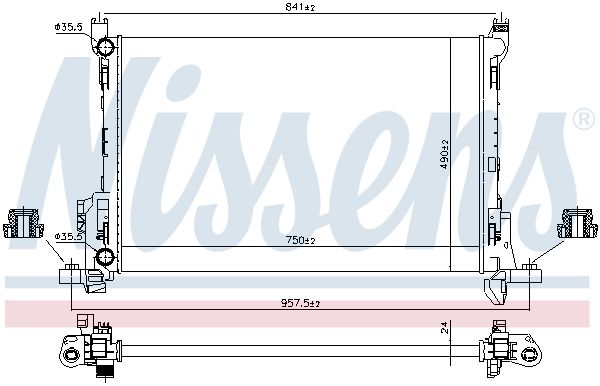 Nissens 630803 Радіатор охолодження двигуна