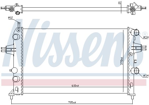 Nissens 63091 Радіатор охолодження двигуна