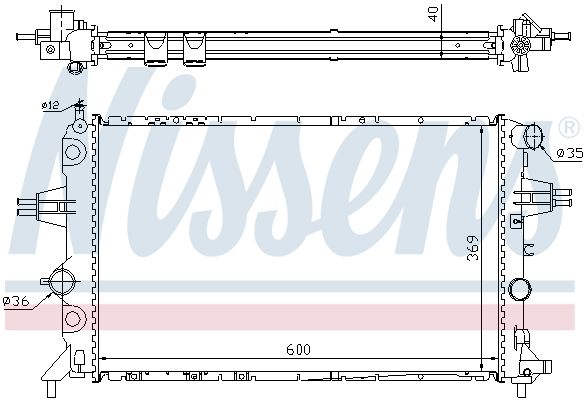 Nissens 63249A Радіатор охолодження двигуна