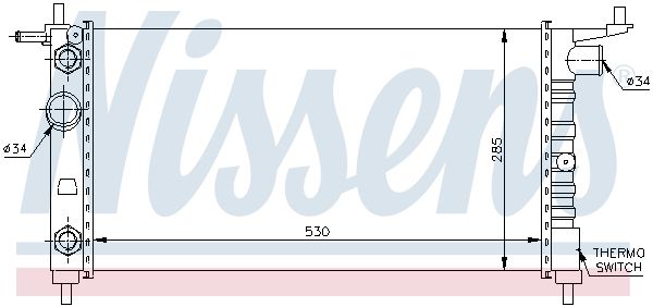Nissens 63284 Радіатор, система охолодження двигуна