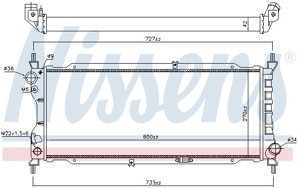 Nissens 63286A Радіатор охолодження двигуна First Fit