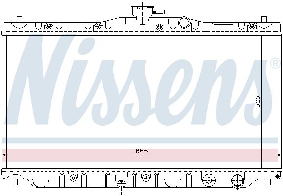 Nissens 63304 Радіатор охолодження двигуна
