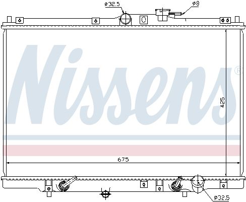 Nissens 63346 Радіатор, система охолодження двигуна