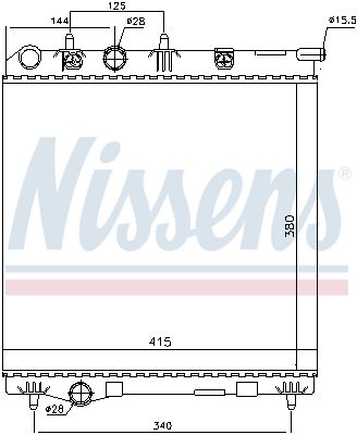 Nissens 636002 Радіатор, система охолодження двигуна