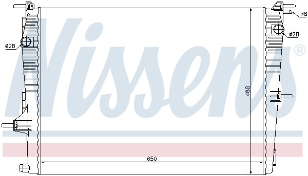 Nissens 637606 Радіатор, система охолодження двигуна