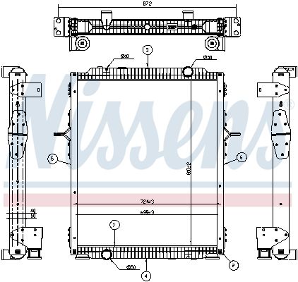 Nissens 637878 Радіатор, система охолодження двигуна